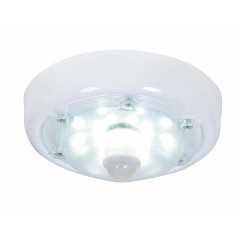 Светодиодный светильник с датчиком движения круглый антивандальный Таблетка 6 Вт IP65 4000К диам. 146x146x60