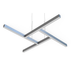 Т-образный алюминиевый соединитель профиля 7050 серый