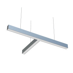 Т-образный алюминиевый соединитель профиля 7050 серый