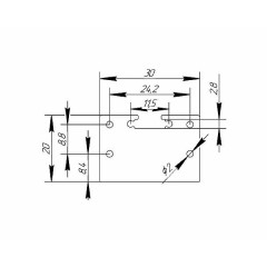Заглушка металл 2030 сталь 1 мм