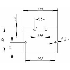 Заглушка металл 2534 сталь 1 мм