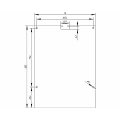 Заглушка металл 76100 сталь 1 мм