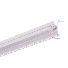 Алюминиевый профиль 4L-4050-2m-DW ANOD+OPAL Гипсокартон