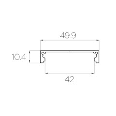 Алюминиевый профиль 4L-5010-S ANOD