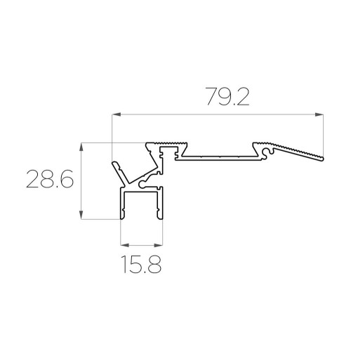 Алюминиевый профиль 4L-7928-ST ANOD