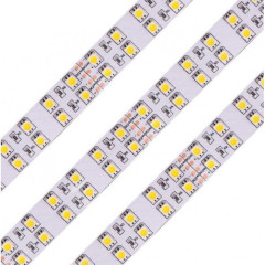 Светодиодная двухрядная лента QF Premium 5050 120 LED/м 28 Вт/м 24В RGB 15 мм (5050-120-24V-RGB) IP20, 5м