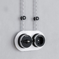 Изоляторы 100 шт (черный матовый) Vintage W6433408