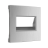 Накладка для двойной розетки Еthernet RJ-45 (серебряный рифленый) W1191109