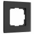 Рамка на 1 пост Senso (черный, стекло soft-touch) W0013108