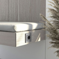 Рамка на 1 пост Senso (серебряный, стекло soft-touch) W0013106