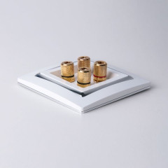 Рамка на 1 пост (белый/хром) W0011901