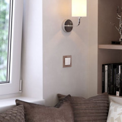 Рамка на 1 пост (латте, стекло) W0011142