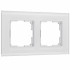Рамка на 2 поста Senso (белый, стекло soft-touch) W0023101