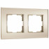Рамка на 2 поста Senso (шампань, стекло soft-touch) W0023111