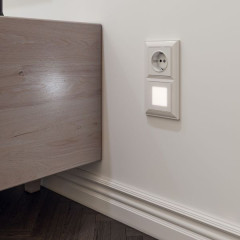 Розетка с заземлением (белая) W1171001