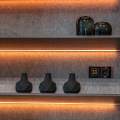 Розетка с заземлением (черный матовый) W1171008