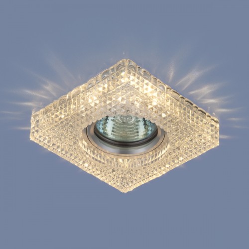 Встраиваемый потолочный светильник со светодиодной подсветкой 2214 MR16 CL прозрачный