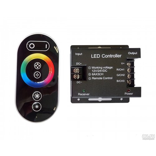 Сенсорный контроллер LEDcraft RGB RF с функцией диммирования 6 кнопок 18А