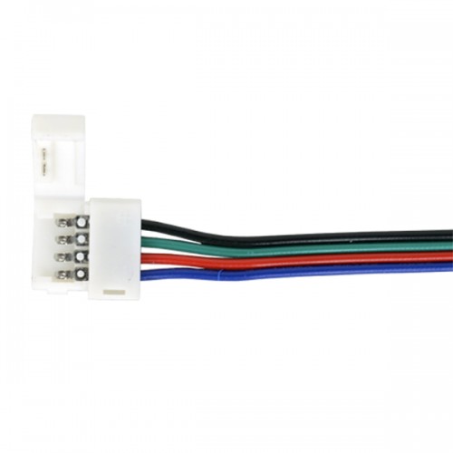 Коннектор 10cm для RGB светодиодной ленты гибкий односторонний