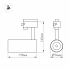 Светильник LGD-GERA-4TR-R74-20W White6000 (WH, 24 deg, 230V, DALI) (Arlight, IP20 Металл, 5 лет)