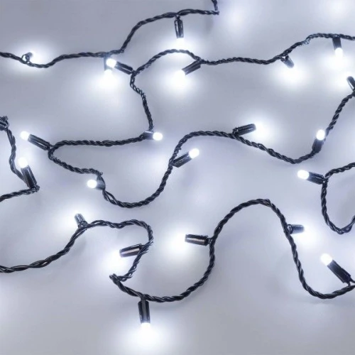 Светодиодная гирлянда ARD-STRING-CLASSIC-1000-BLACK-100LED-MILK-PULSE White (230V, 7W) (Ardecoled, IP65)