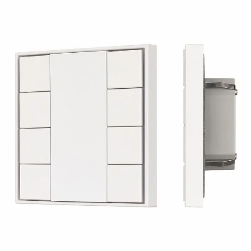 INTELLIGENT ARLIGHT Кнопочная панель KNX-301-22-8-SH-IN White (BUS, Frame) (IARL, IP20 Пластик, 3 года)