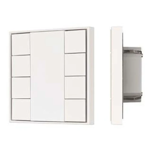 INTELLIGENT ARLIGHT Кнопочная панель KNX-301-22-8-SH-IN White (BUS, Frame) (IARL, IP20 Пластик, 3 года)