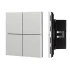 INTELLIGENT ARLIGHT Кнопочная панель KNX-304-23-IN Silver (BUS, Frameless) (IARL, IP20 Металл, 2 года)