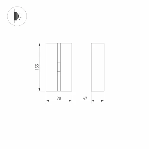 Светильник LGD-STRIPE-3W Day4000 (GR, 20 deg, 230V) (Arlight, IP65 Металл, 3 года)