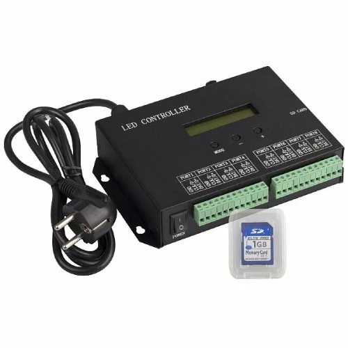 Контроллер HX-803SA DMX (8192 pix, 220V, SD-карта) (Arlight, -)
