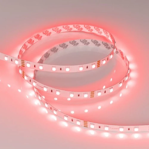 Светодиодная Лента RT-B60-10mm 24V RGB (14.4 W/m, IP20, 5060, 50m) (Arlight, Открытый)