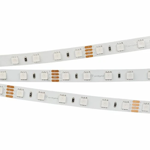 Светодиодная Лента RT-B60-10mm 24V RGB (14.4 W/m, IP20, 5060, 50m) (Arlight, Открытый)