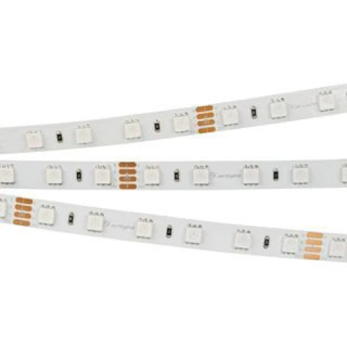 Светодиодная Лента RT-B60-10mm 24V RGB (14.4 W/m, IP20, 5060, 50m) (Arlight, Открытый)