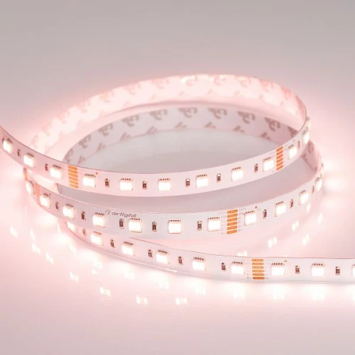 Светодиодная Лента RT-B60-12mm 24V RGBW-MIX-5-in-1 (20 W/m, IP20, 5060, 5m) (Arlight, Открытый)