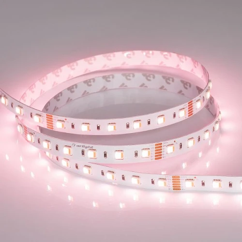 Светодиодная Лента RT-B60-12mm 24V RGBW-MIX-5-in-1 (20 W/m, IP20, 5060, 5m) (Arlight, Открытый)