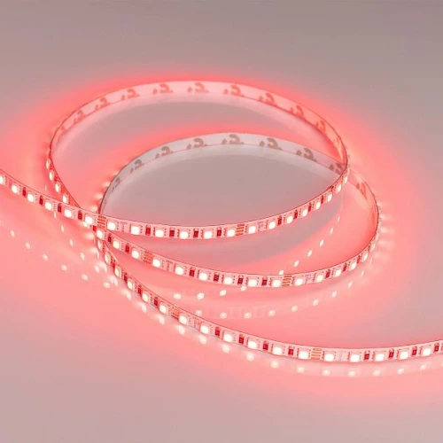 Светодиодная Лента RT-G120-5mm 24V RGB (7.5 W/m, IP20, 3838, 5m) (Arlight, узкая)
