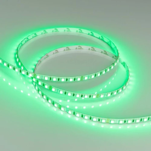 Светодиодная Лента RT-G120-5mm 24V RGB (7.5 W/m, IP20, 3838, 5m) (Arlight, узкая)