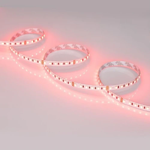Светодиодная Лента RT-G120-8mm 24V RGB (11 W/m, IP20, 3838, 5m) (Arlight, Открытый)