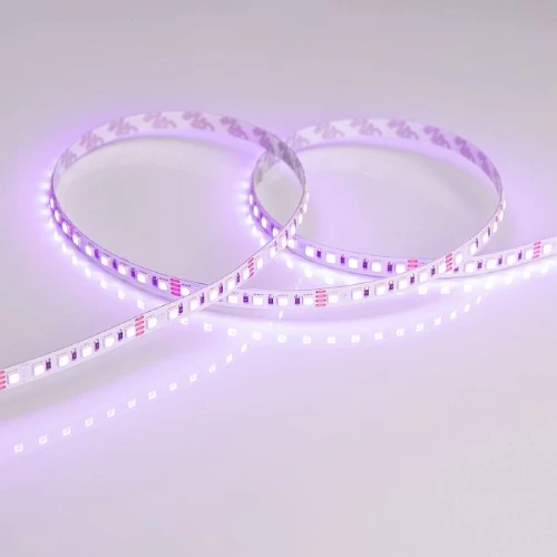 Светодиодная Лента RT-G120-8mm 24V RGB (11 W/m, IP20, 3838, 5m) (Arlight, Открытый)