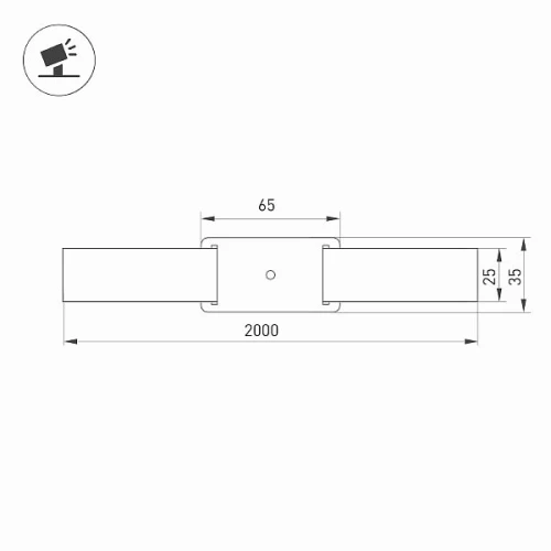 Основание для светильника ALT-BELT-1-2000 (BK) (Arlight, Металл)