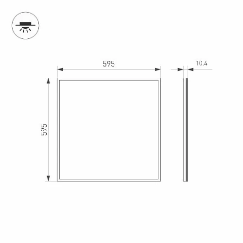 Панель IM-S600x600-40W Warm3000 (WH, 120 deg, 230V) (Arlight, IP40 Металл, 3 года)