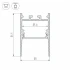 Профиль SL-COMFORT-3551-2000 ANOD BLACK (Arlight, Алюминий)