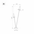 Светильник LGD-CONO-BOLL-H2000-2x7W Warm3000 (DG, 36 deg, 230V) (Arlight, IP65 Металл, 3 года)