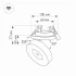 Светильник LGD-MONA-BUILT-R100-12W Day4000 (WH, 24 deg) (Arlight, IP40 Металл, 3 года)