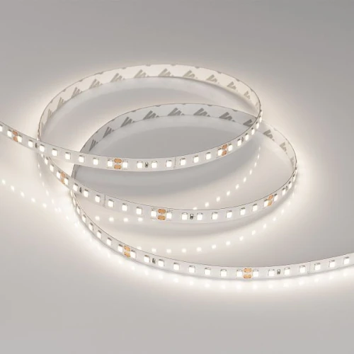 Светодиодная Лента RT-A128-8mm 24V Day4000 (9.6 W/m, IP20, 2835, 5m) (Arlight, высок.эфф.150 лм/Вт)