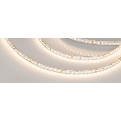 Светодиодная Лента RT-A128-8mm 24V Warm3000 (9.6 W/m, IP20, 2835, 5m) (Arlight, высок.эфф.150 лм/Вт)