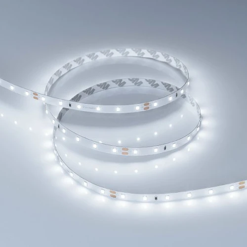 Светодиодная Лента RT-A60-8mm 24V Cool 8K (4.8 W/m, IP20, 2835, 5m) (Arlight, Открытый)