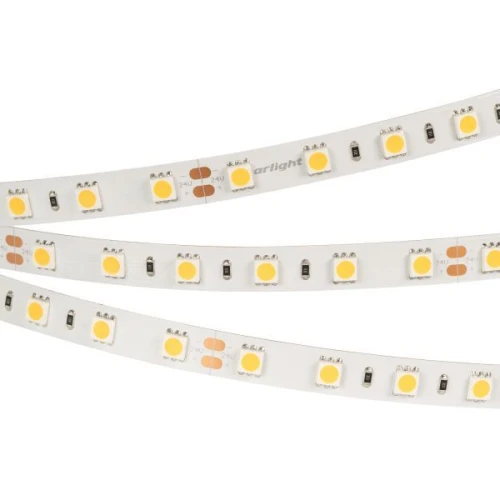 Светодиодная Лента RT 2-5000 24V Cool 8K 2x (5060, 300 LED, LUX) (Arlight, 14.4 Вт/м, IP20)