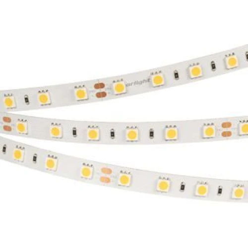 Светодиодная Лента RT 2-5000 24V Cool 8K 2x (5060, 300 LED, LUX) (Arlight, 14.4 Вт/м, IP20)