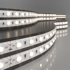 Светодиодная лента Лента светодиодная 24V 14,4W 60Led 5050 IP65 теплый белый, 5м